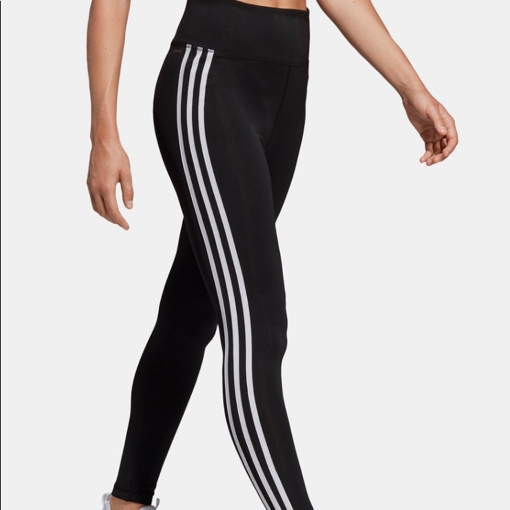 Adidas Design 2 Move 3-Stripe High Rose Leggings